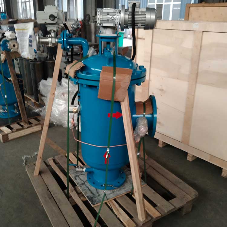 華豫供應DN200全自動自清洗過濾器 內(nèi)置T型絲濾網(wǎng)