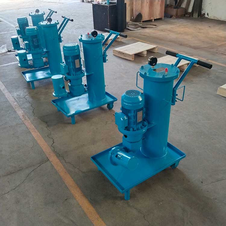 華豫生產(chǎn)供應(yīng)可移動(dòng)式油液過濾LUC-40×10濾油機(jī)